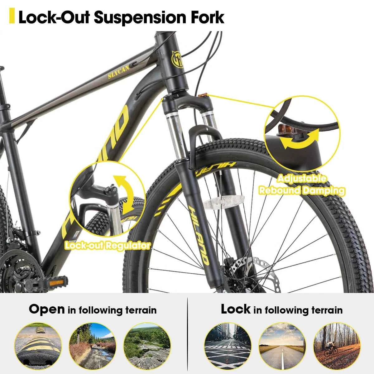 Hiland Aluminum Mountain Bike