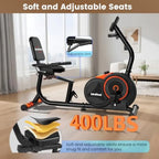Heavy-Duty Recumbent Bike 400LB