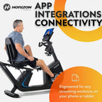 Bluetooth Recumbent Cardio Bike