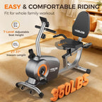 Magnetic Recumbent Bike 350LB