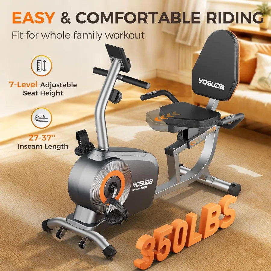 Magnetic Recumbent Bike 350LB
