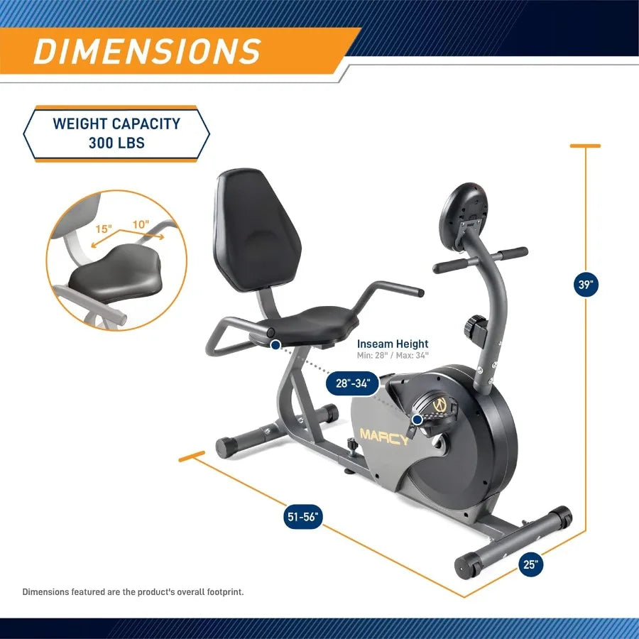 Adjustable Magnetic Recumbent Bike