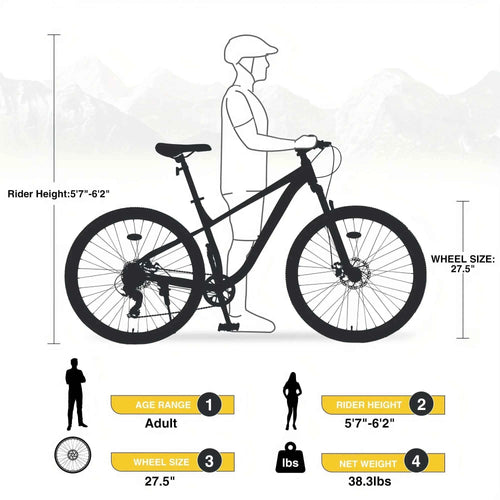 27.5” Trail MTB Bike