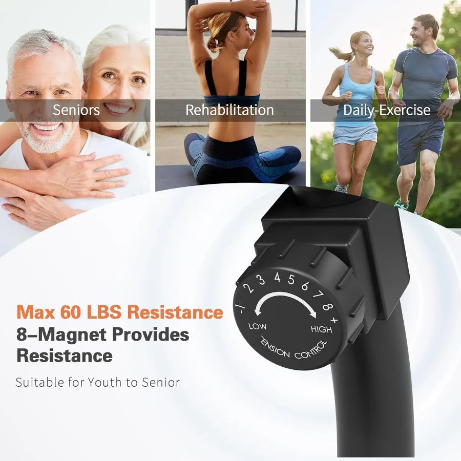 8-Level Magnetic Recumbent Bike