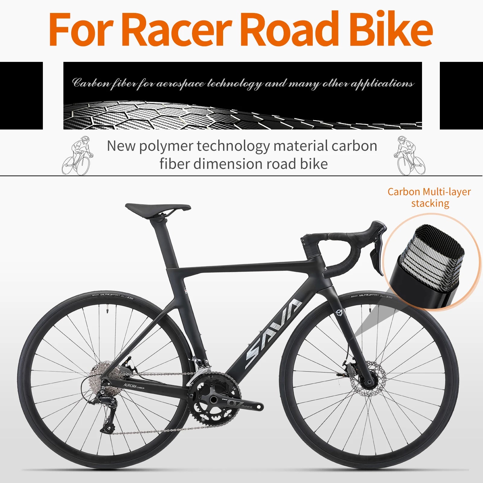 SAVA Carbon Fiber Road Bike
