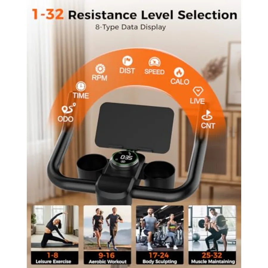 32-Level Magnetic Exercise Bike