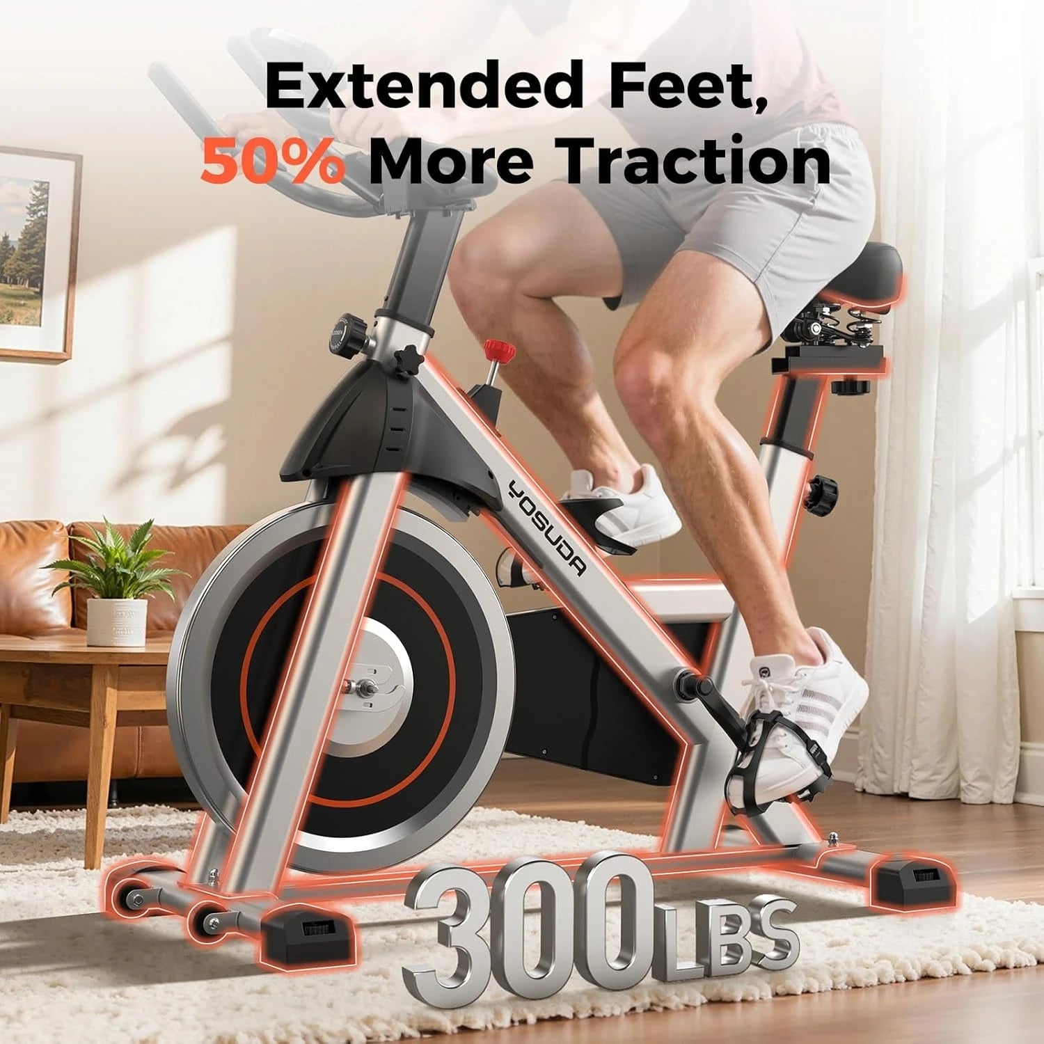 YOSUDA Magnetic Exercise Bike