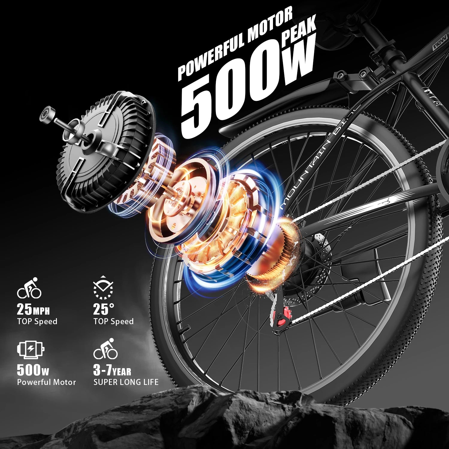 500W All-Terrain E-Bike