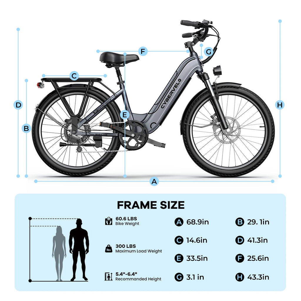 Cybervelo EK7 Commuter E-Bike