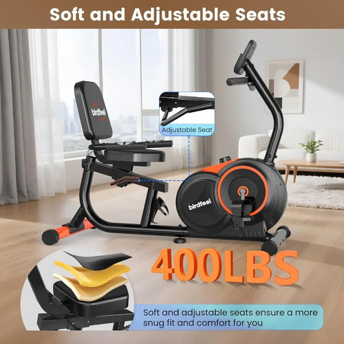16-Gear Recumbent Exercise Bike
