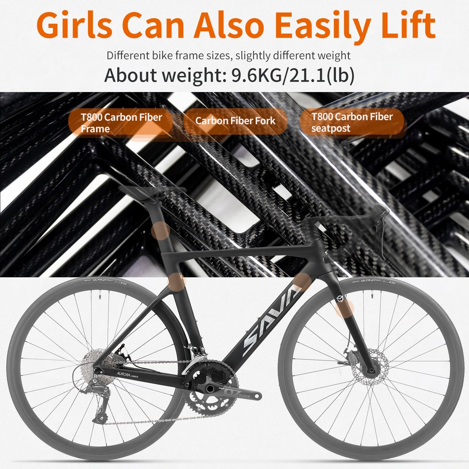 SAVA Carbon Fiber Road Bike