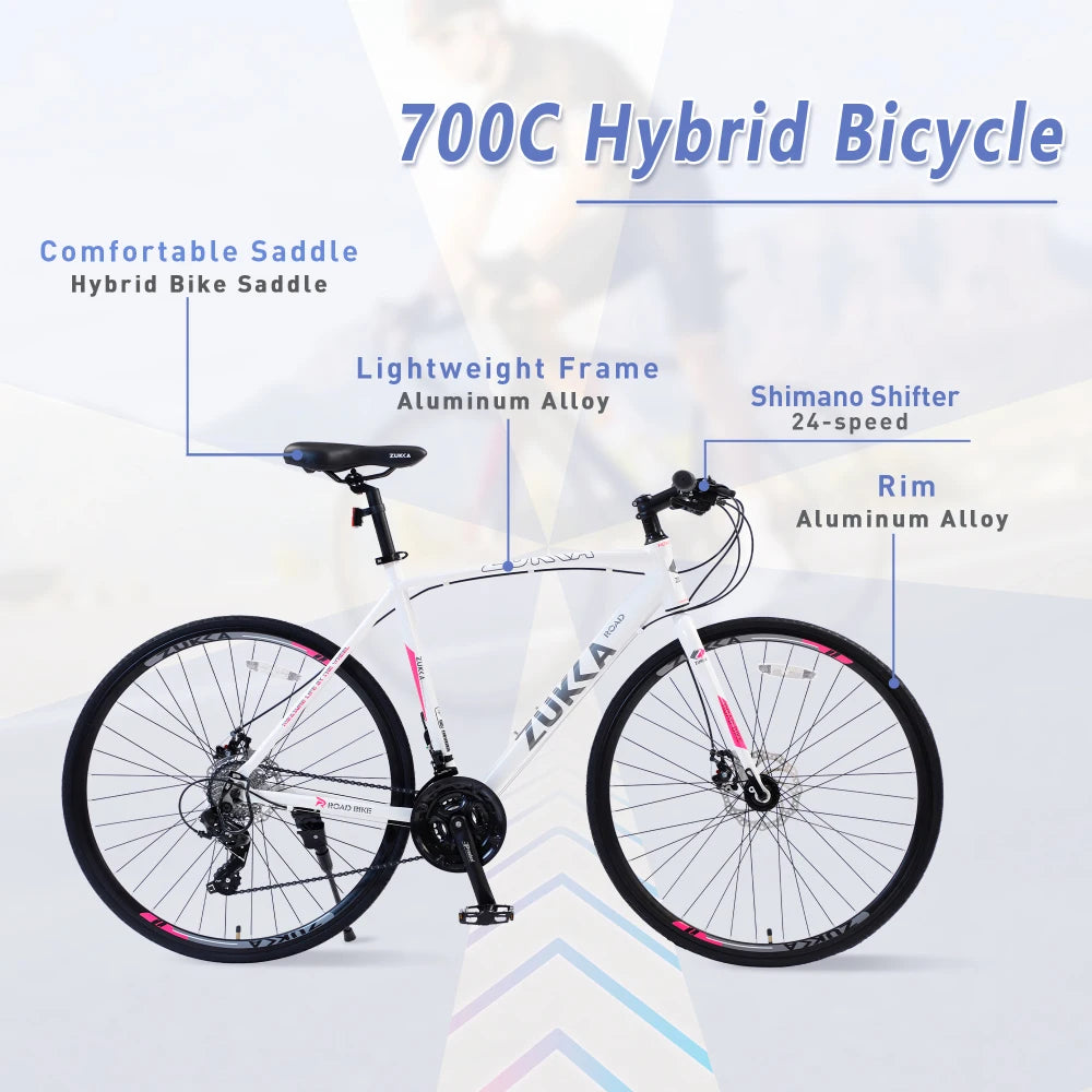 700C Shimano Hybrid Road Bike