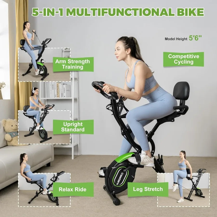 5-in-1 Folding Exercise Bike