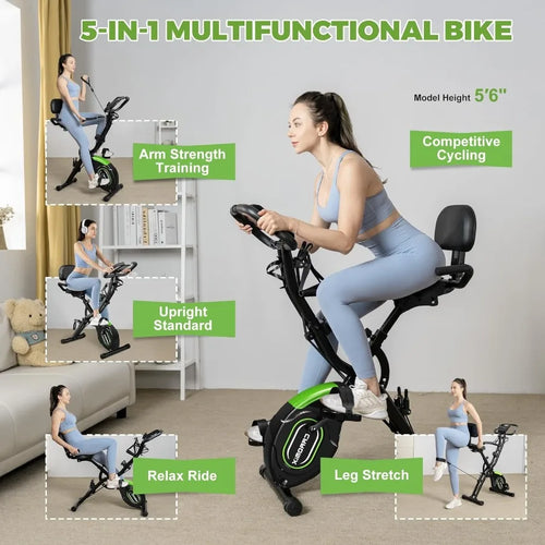5-in-1 Folding Exercise Bike