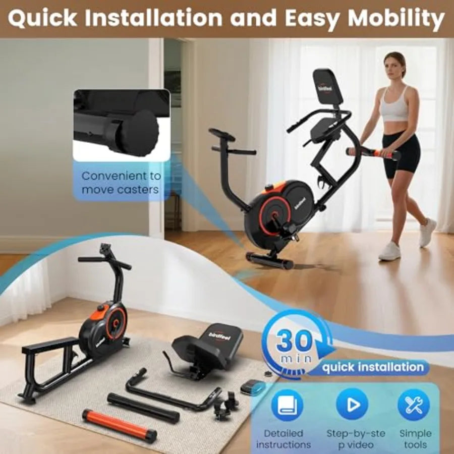 Heavy-Duty Recumbent Bike 400LB
