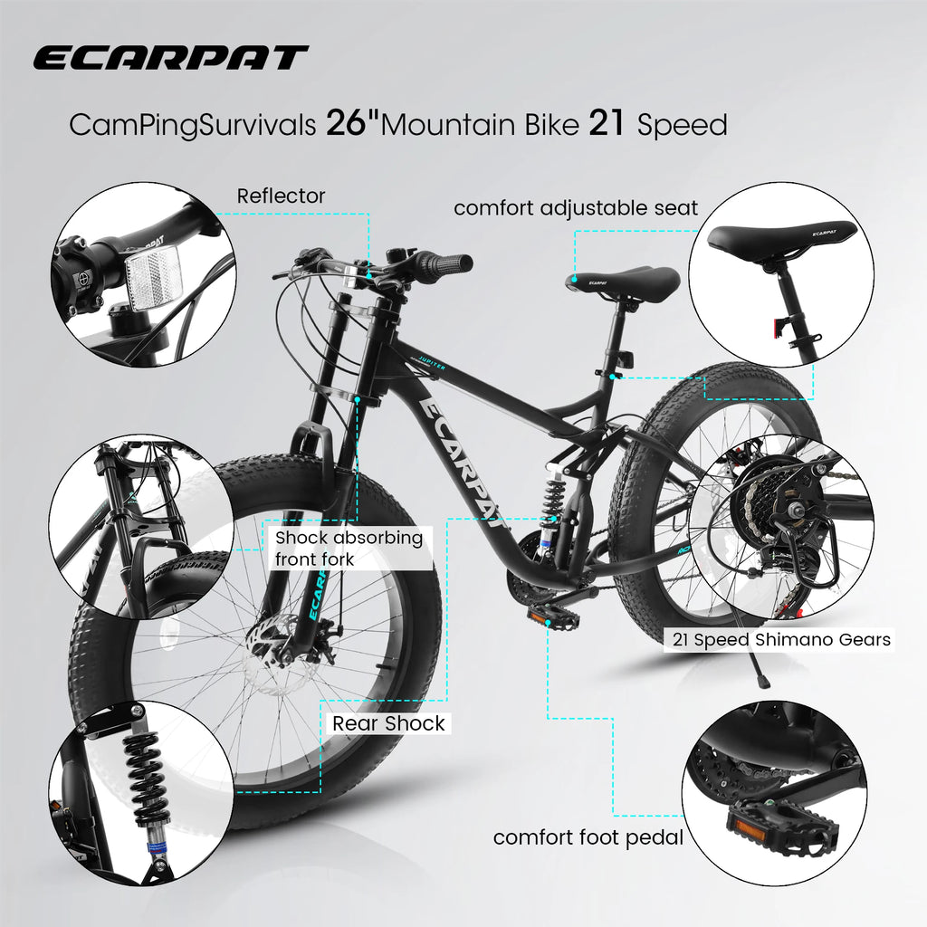 26” Full Suspension MTB Bike