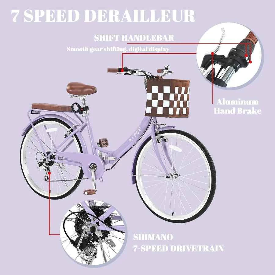 Foldable Women’s Cruiser Bike