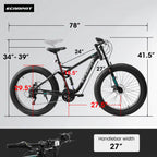 26” Full Suspension MTB Bike
