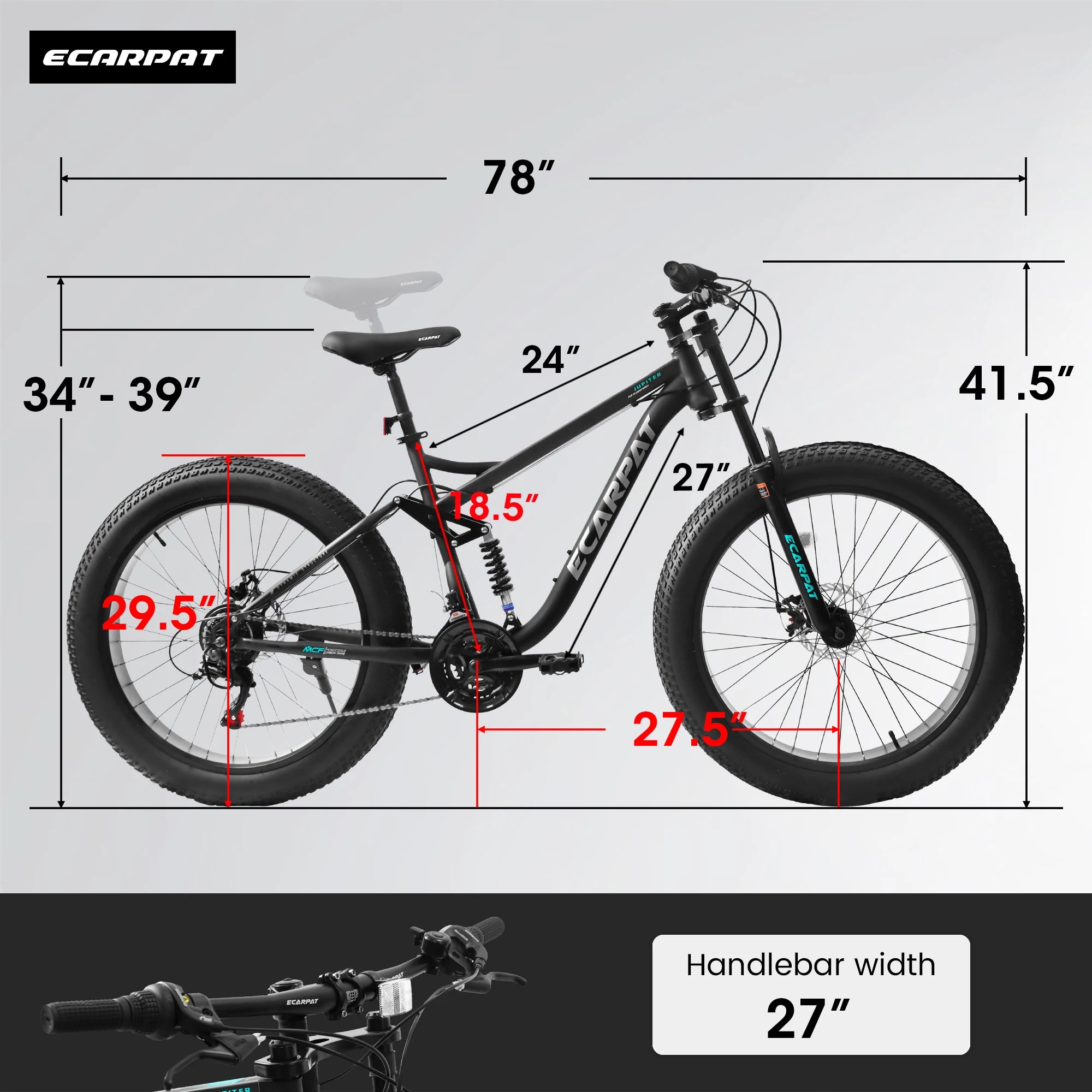 26” Full Suspension MTB Bike