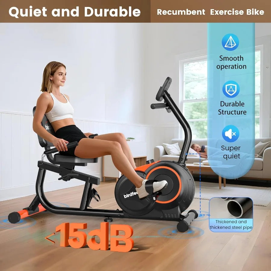 16-Gear Recumbent Exercise Bike