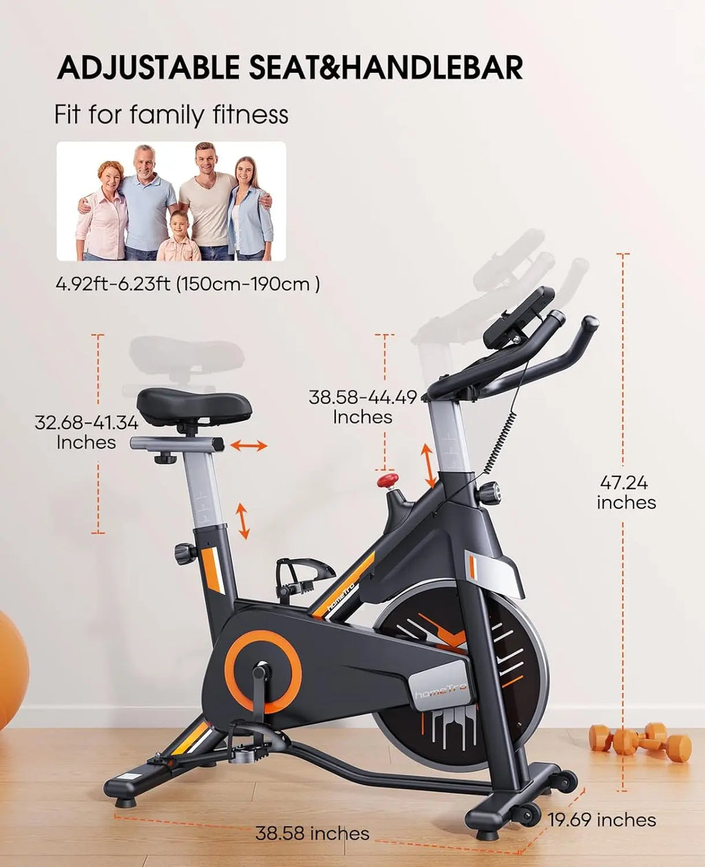 Adjustable Magnetic Stationary Bike